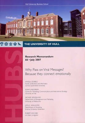 Cover of Why Pass on Viral Messages? Because They Connect Emotionally
