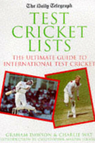 Cover of "Daily Telegraph" Book of Test Cricket Lists