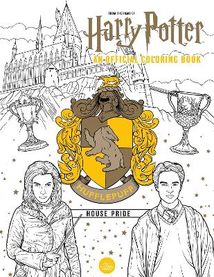 Book cover for Hufflepuff House Pride: The Official Coloring Book