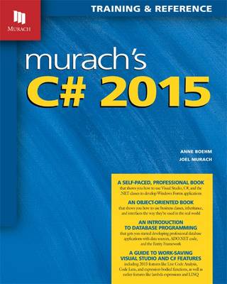 Book cover for Murach's C# 2015