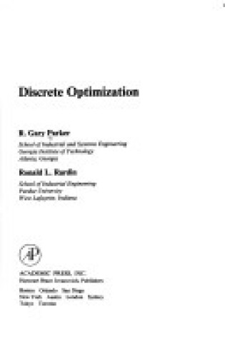 Cover of Discrete Optimization