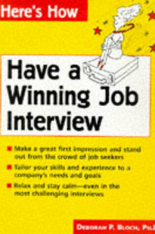 Cover of Have a Winning Job Interview