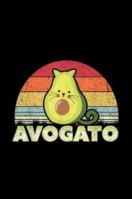 Book cover for Avogato, Retro Cat Avocado, Cinco De Mayo