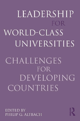 Book cover for Leadership for World-Class Universities