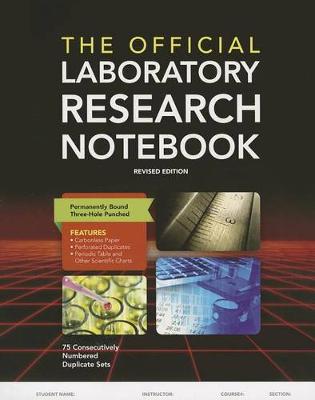 Book cover for The Official Laboratory Research Notebook (75 duplicate sets)