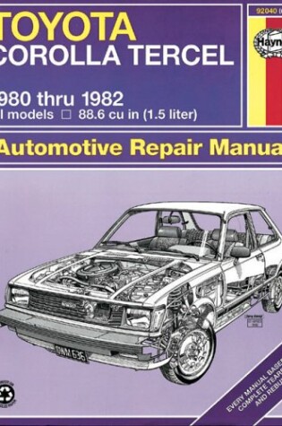 Cover of Toyota Corolla Tercel (1980-1982) Haynes Repair Manual (USA)