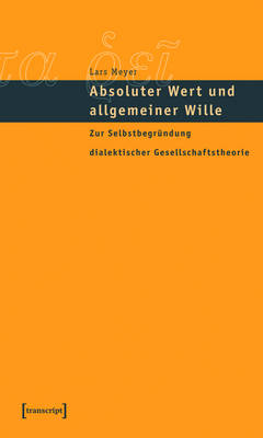 Cover of Absoluter Wert Und Allgemeiner Wille