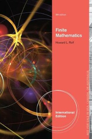 Cover of Finite Mathematics, International Edition