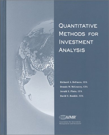 Book cover for Quantitative Methods for Investment Analysis