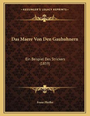 Book cover for Das Maere Von Den Gauhuhnern