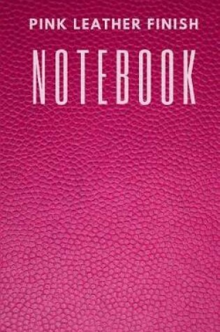 Cover of Pink Leather Finish Notebook