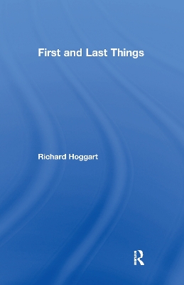 Book cover for First and Last Things