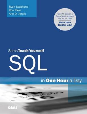 Book cover for Sams Teach Yourself SQL in One Hour a Day