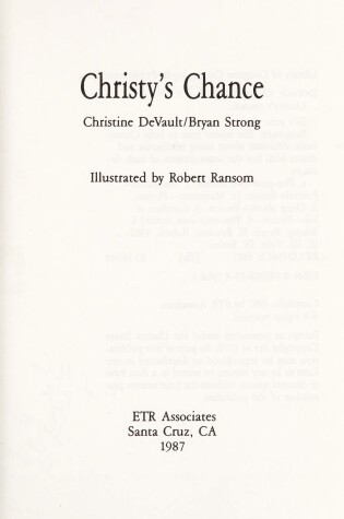 Cover of Christy's Chance