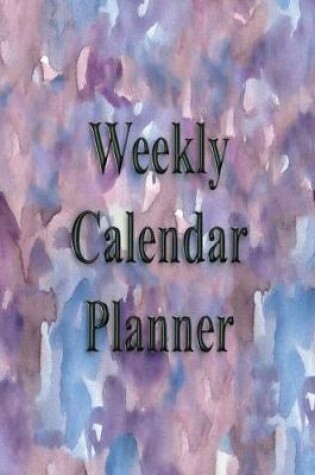 Cover of Weekly Calendar Planner - 70 Weeks - (8.5 X 11) - Marble Purple, Pink, Blue