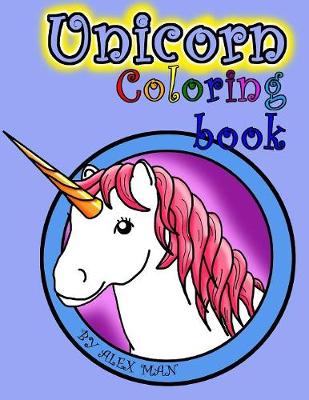 Book cover for Unicorn Coloring Book