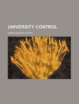 Book cover for University Control