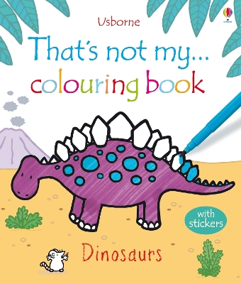 Book cover for That's not my colouring book Dinosaur