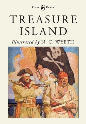 Book cover for Treasure Island - Illustrated by N. C. Wyeth