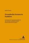 Book cover for Prosodische Formen in Funktion