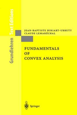 Book cover for Fundamentals of Convex Analysis