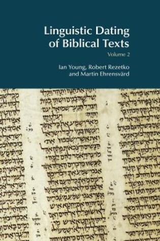 Cover of Linguistic Dating of Biblical Texts: Volume 2