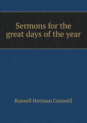 Book cover for Sermons for the great days of the year