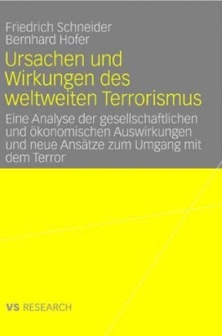 Cover of Ursachen Und Wirkungen Des Weltweiten Terrorismus