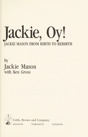 Book cover for Jackie, Oy!