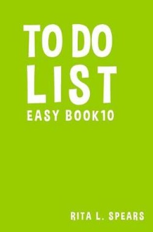 Cover of To Do List Easy Book10