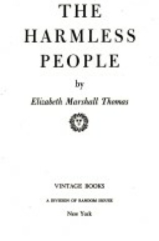 Cover of Harmless People V289