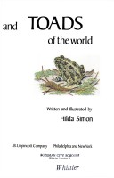 Book cover for Frogs and Toads of the World