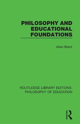 Book cover for Philosophy and Educational Foundations