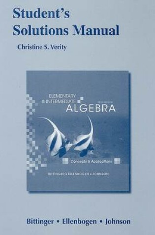 Cover of Student Solutions Manual for Elementary and Intermediate Algebra