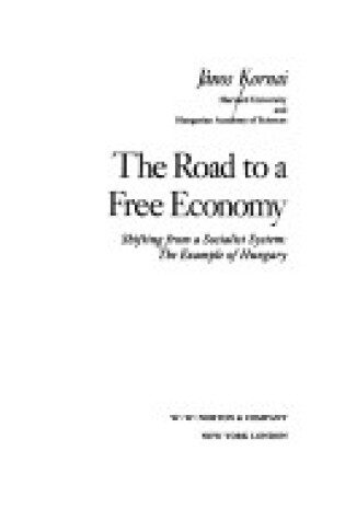 Cover of ROAD TO A FREE ECONOMY CL