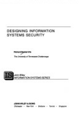 Cover of Designing Information Systems Security