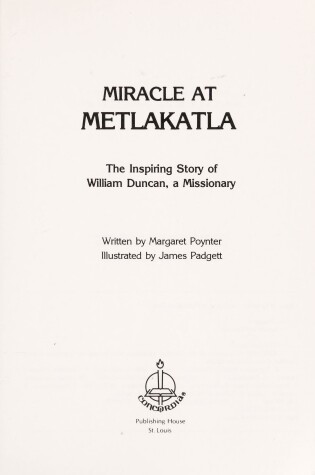 Cover of Miracle at Metlakatla