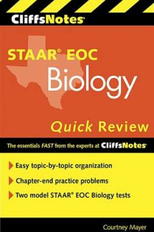 Cover of Cliffsnotes STAAR EOC Biology Quick Review