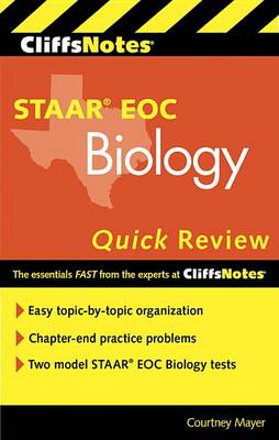 Book cover for Cliffsnotes STAAR EOC Biology Quick Review