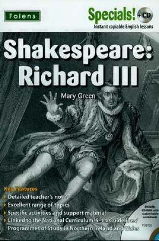 Cover of Secondary Specials!: English - Shakespeare Richard III