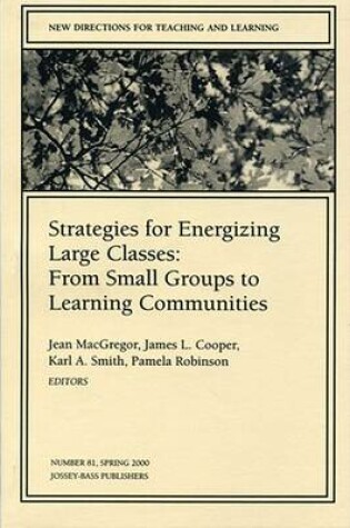 Cover of Tl81 Needs Title l Groups to Learning Communities (Issue 81: New DI Rections for Teaching and Learning-Tl)