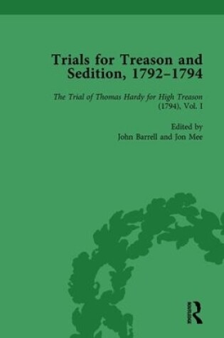 Cover of Trials for Treason and Sedition, 1792-1794, Part I Vol 2