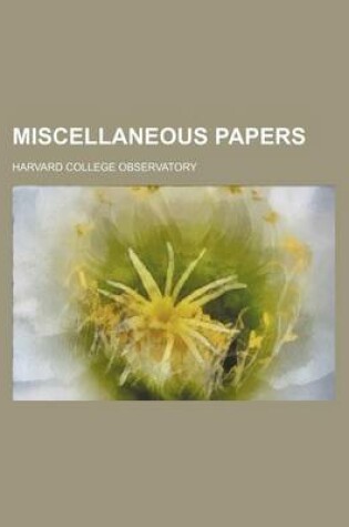 Cover of Miscellaneous Papers