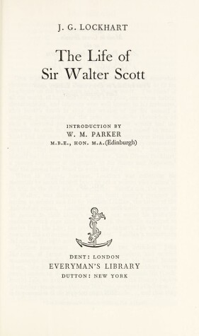 Cover of Life of Sir Walter Scott