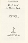 Book cover for Life of Sir Walter Scott