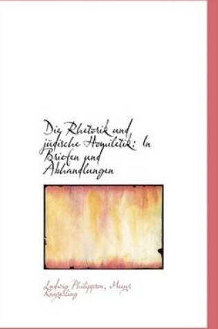 Cover of Die Rhetorik Und Judische Homiletik