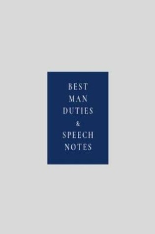 Cover of Best Man Duties & Speech Notes
