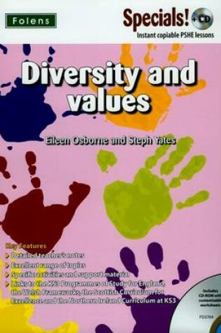 Cover of Secondary Specials! +CD: PSHE - Diversity and Values