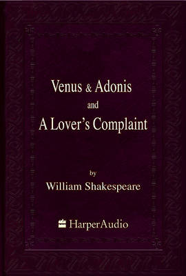 Book cover for Venus & Adonis and a Lover's Complaint