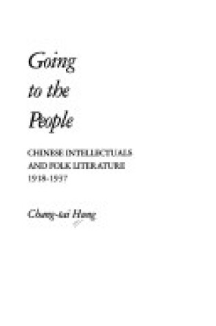 Cover of Going to the People